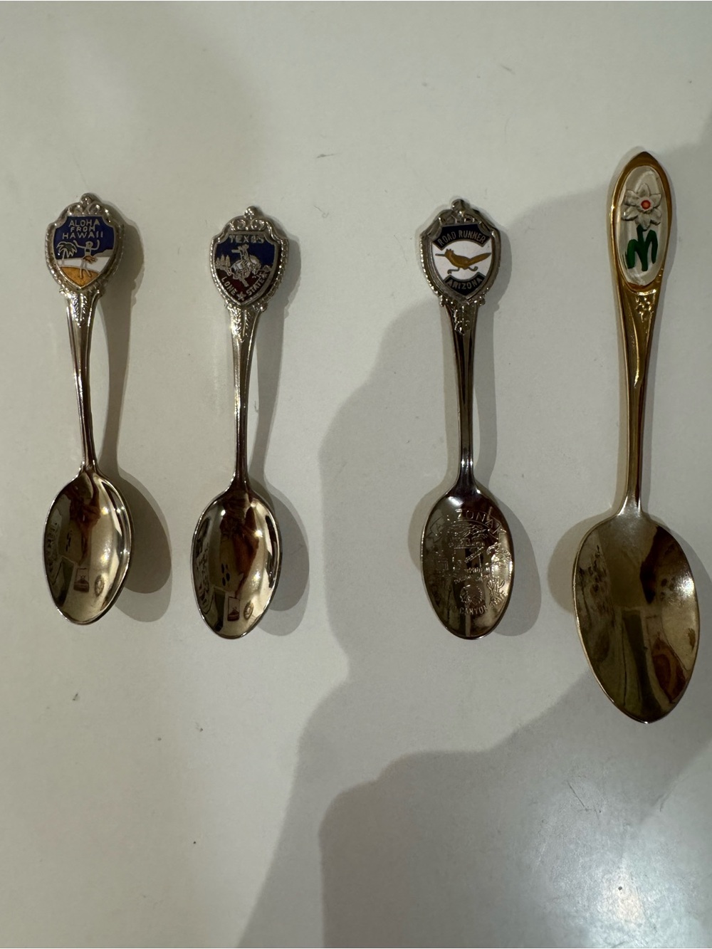 Lot of 4 Vintage USA Souvenir Spoons – American Travel Collectibles